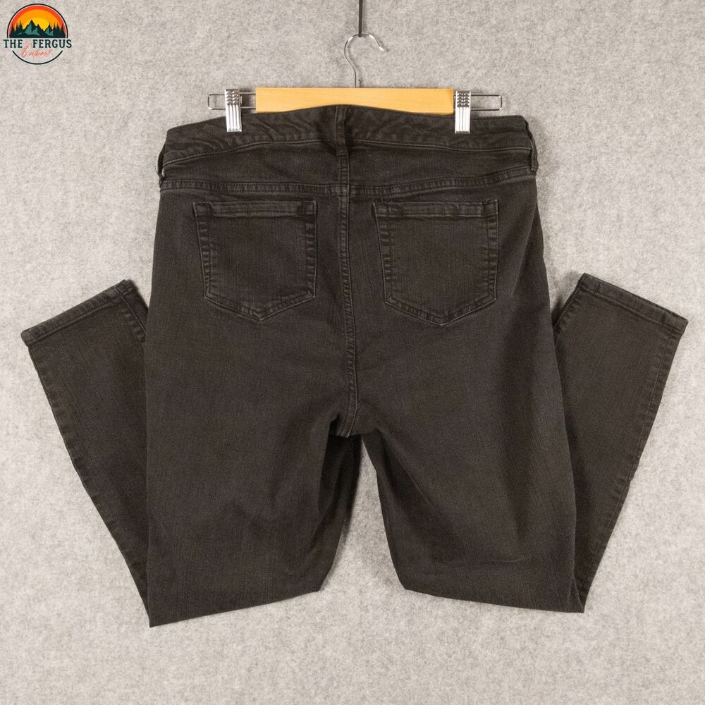 Torrid Skinny Leg Denim Black Cotton Blend Stretch Jeans Dark Wash Women's 14R - Picture 5 of 10